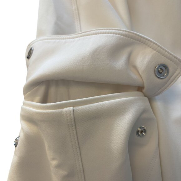 Athleta Promenade Cargo Pant size Medium Magnolia White, Elastic Waist & Pockets - Picture 5 of 14